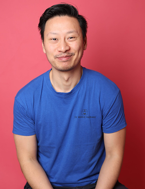 Mannelijk model met zwart haar Jing
