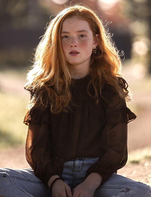 Kindermodel met rood haar Pip