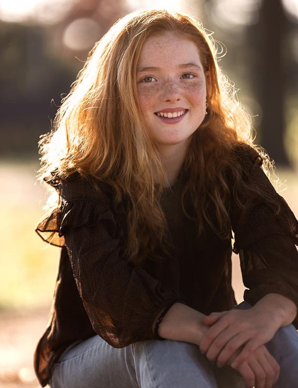 Kindermodel met rood haar Pip