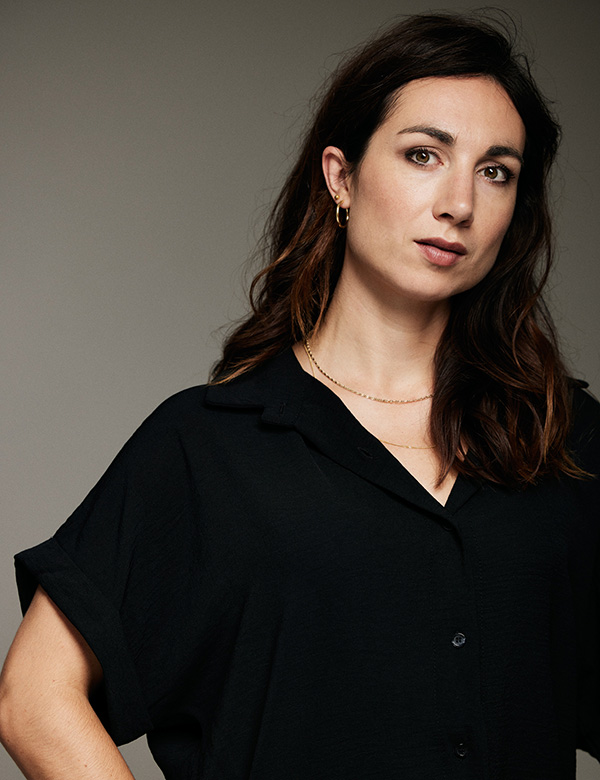 Vrouwelijk model met bruin haar Susan J.