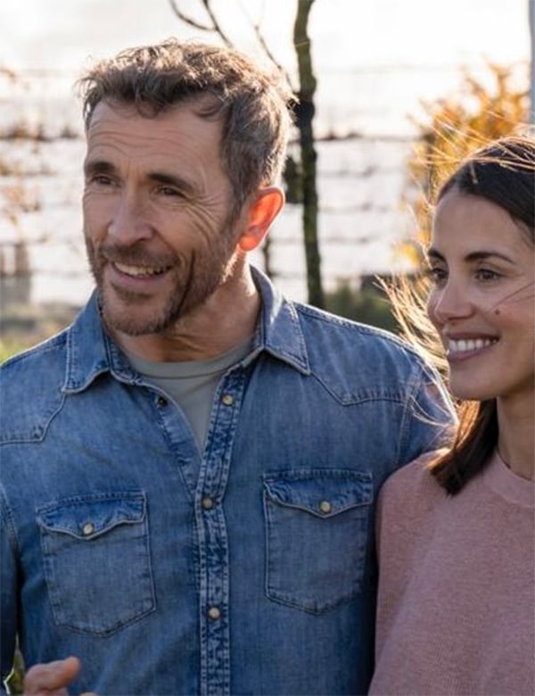 Mannelijk model met bruingrijs haar Wim P.