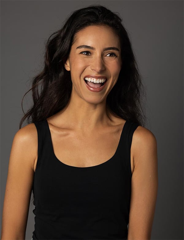 Vrouwelijk model met bruin haar Fatima S.