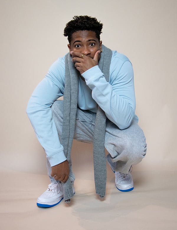 Mannelijk model met donkere huid Joshua