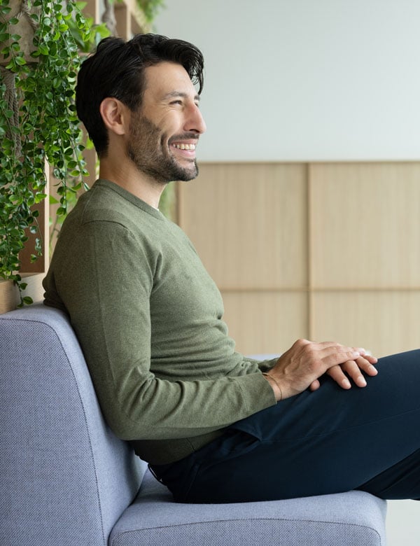 Mannelijk model met zwart haar Onur