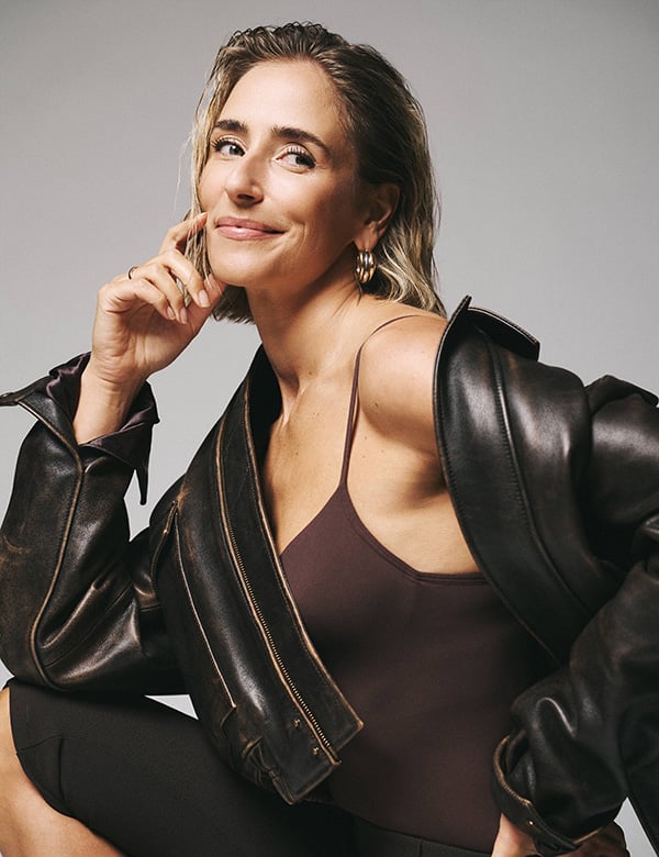 Vrouwelijke model met blond haar Suus.