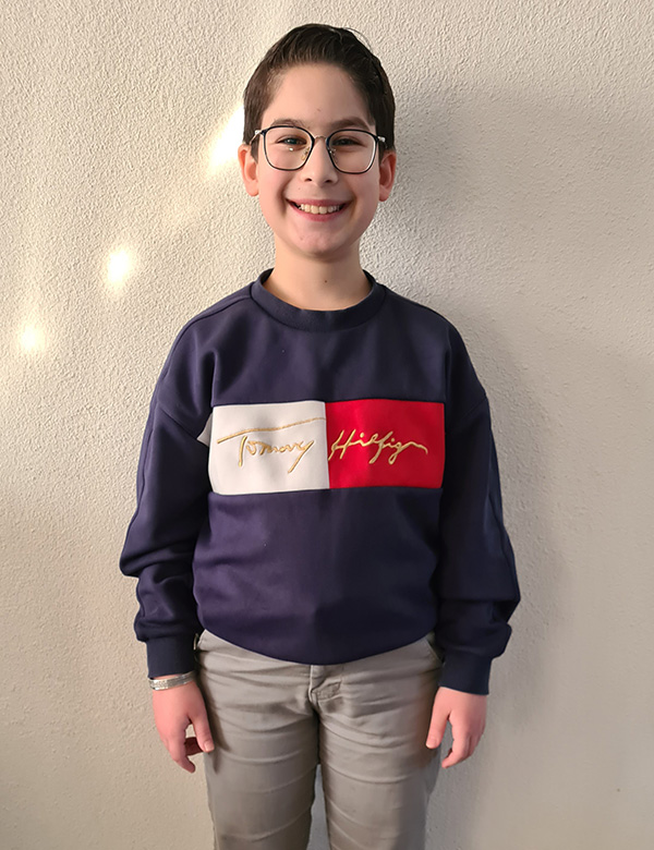 Kindermodel met bruin haar Carlos A.