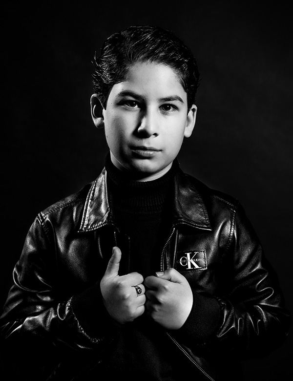 Kindermodel met bruin haar Carlos A.