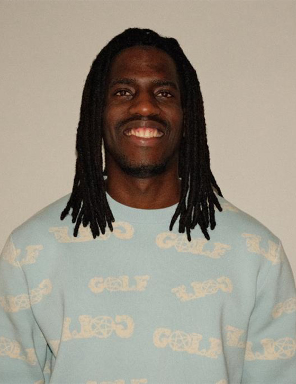 Mannelijk model met zwart haar Denzel