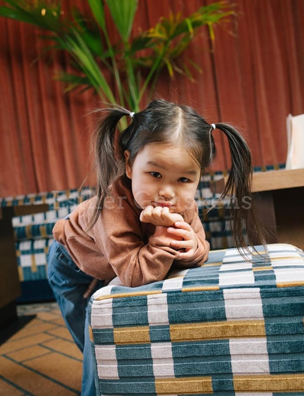 Kindermodel met bruin haar Féli