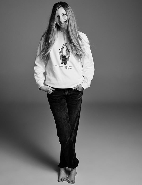 Kinderlijk model met blond/rossig haar en blauwe ogen Floor G.