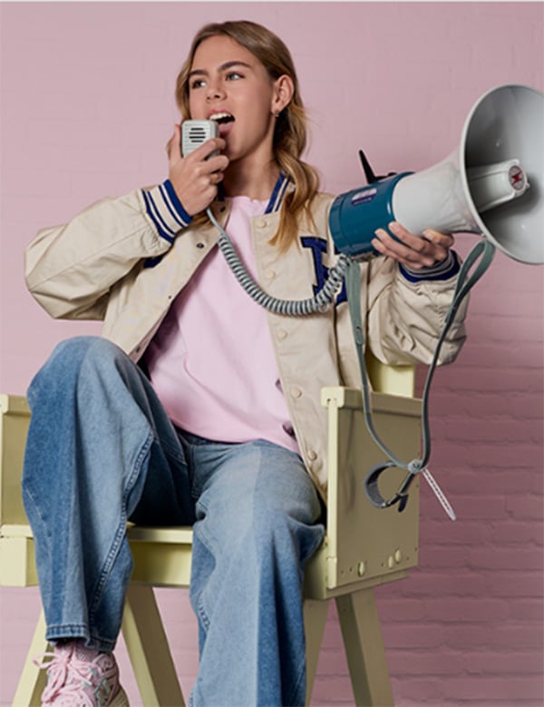 Kinderlijk model met blond haar Sophie K.