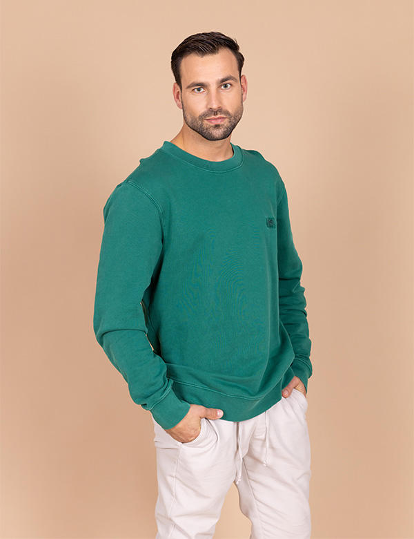 Mannelijk model met bruin haar Bas G.