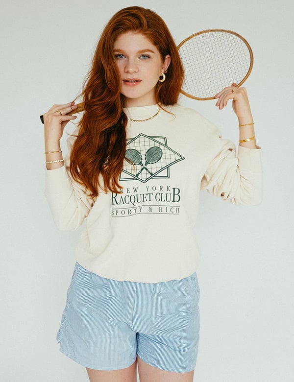 Vrouwelijk model met rood haar Chloé