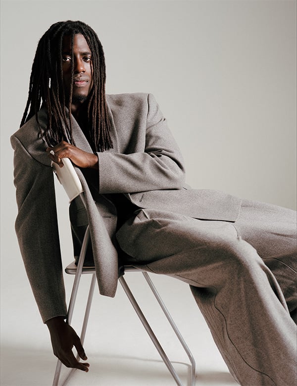 Mannelijk model met zwart haar Denzel