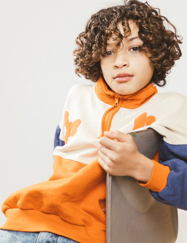 Kindermodel met bruin haar Julian L.