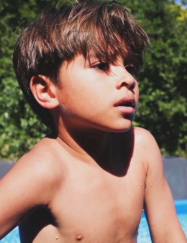 Kindermodel met bruin haar Ace