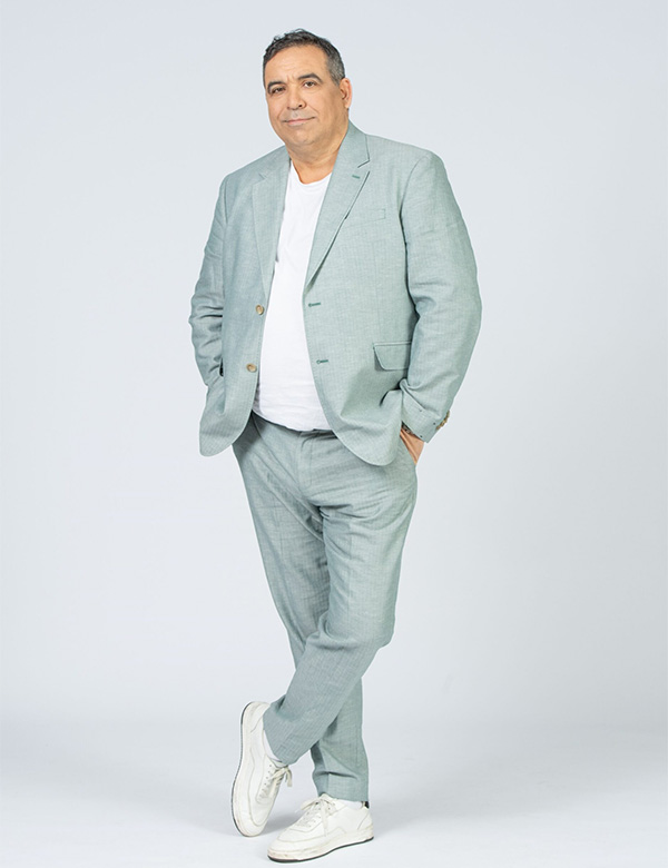 Mannelijk model met bruin haar Aldo Z.