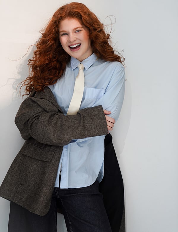Vrouwelijk model met rood haar Chloe