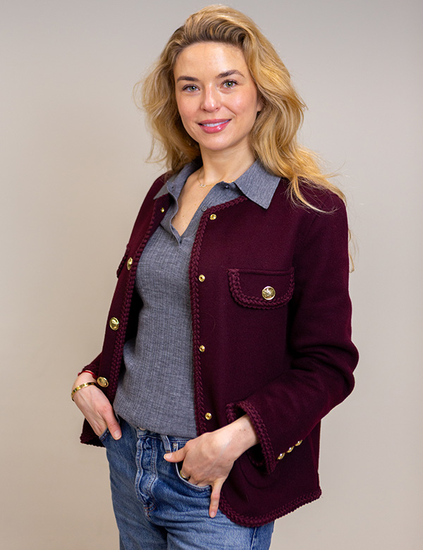 Vrouwelijk model met blond haar Tiffany