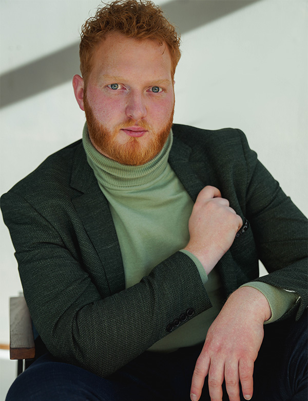 Mannelijk model met rood haar Steijn