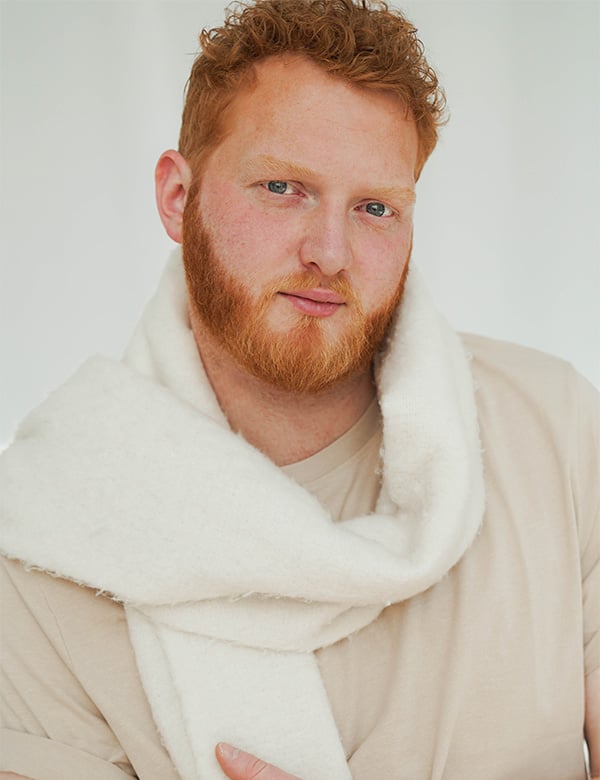 Mannelijk model met rood haar Steijn