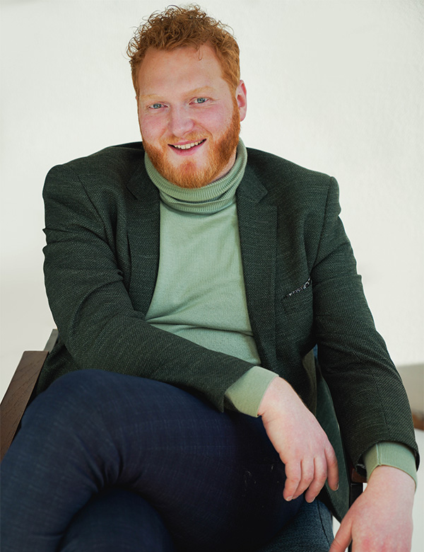 Mannelijk model met rood haar Steijn