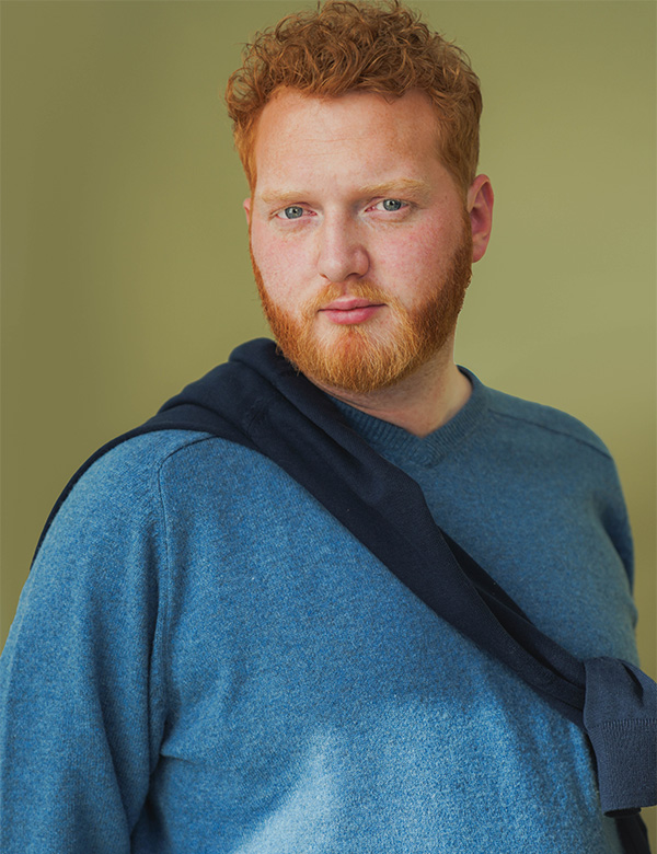 Mannelijk model met rood haar Steijn