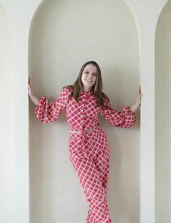 Kindermodel met bruin haar Isabelle V.