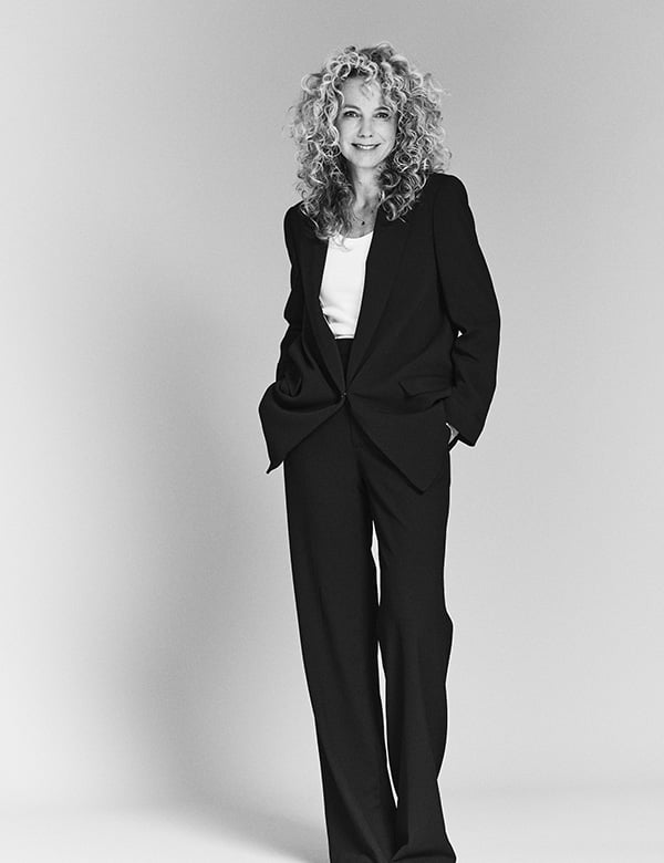 Vrouwelijk model met blond haar Judith M.