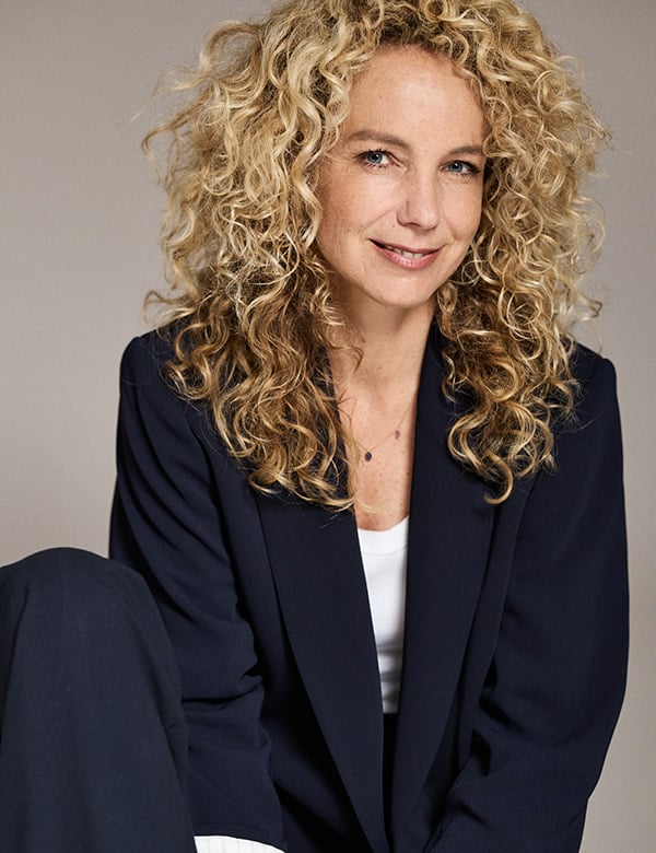 Vrouwelijk model met blond haar Judith M.