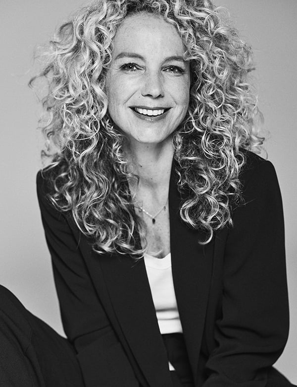 Vrouwelijk model met blond haar Judith M.