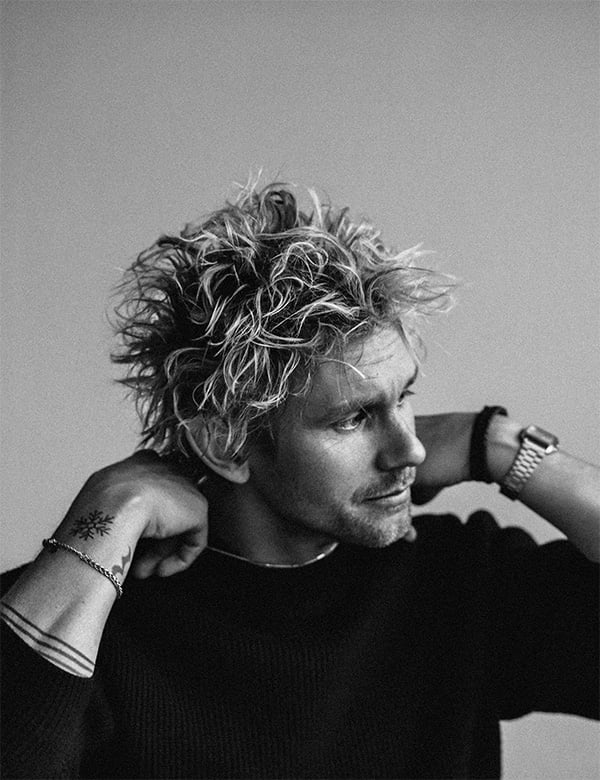 Mannelijk model met blond haar Koen Br.