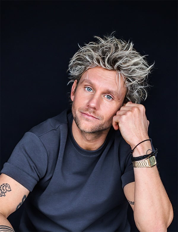 Mannelijk model met blond haar Koen Br.