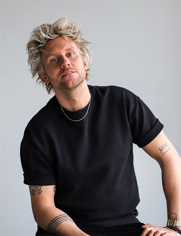 Mannelijk model met blond haar Koen Br.