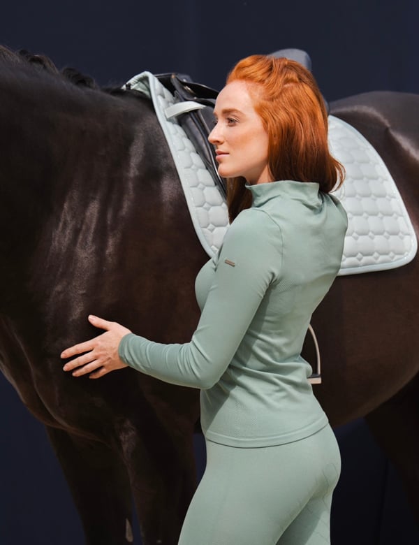Vrouwelijk model met rood haar Lindsey K.