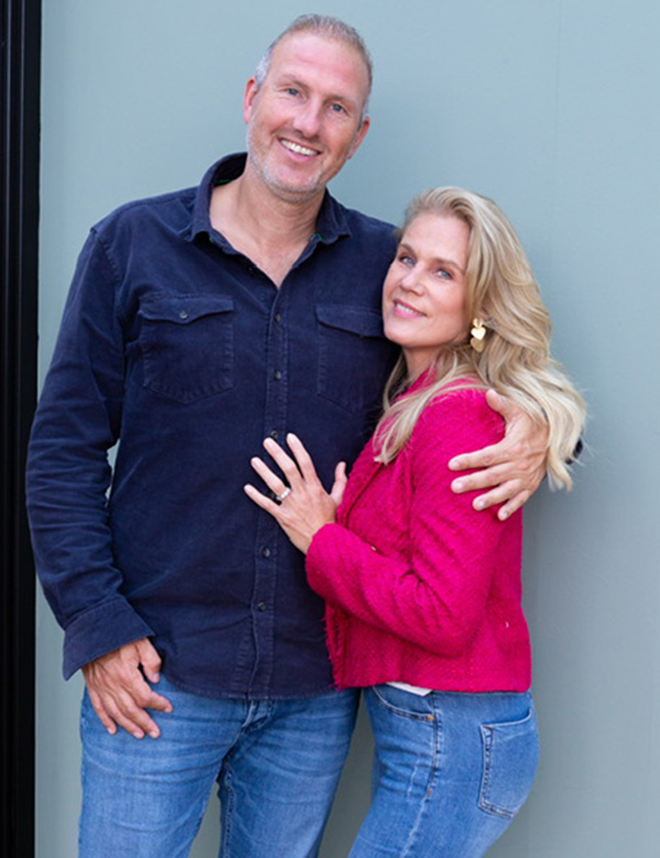 Modellen koppel Shiela en Vincent