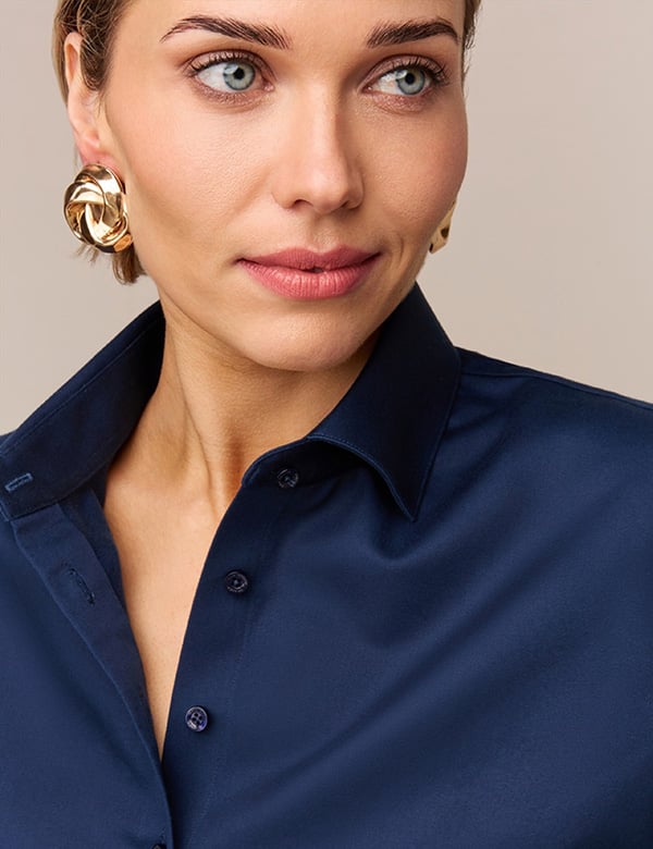 vrouwelijk model met blond haar Amber R.