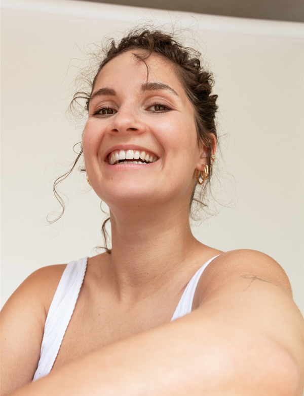 Vrouwelijk model met bruin haar Jolien K.