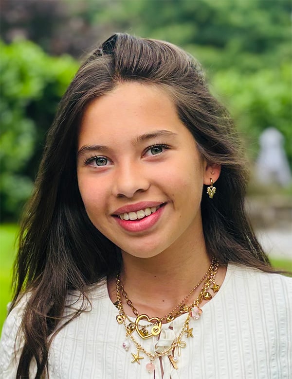 Vrouwelijk model eloise m.