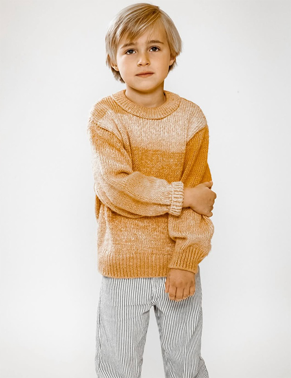 Kind model met blond haar James K.