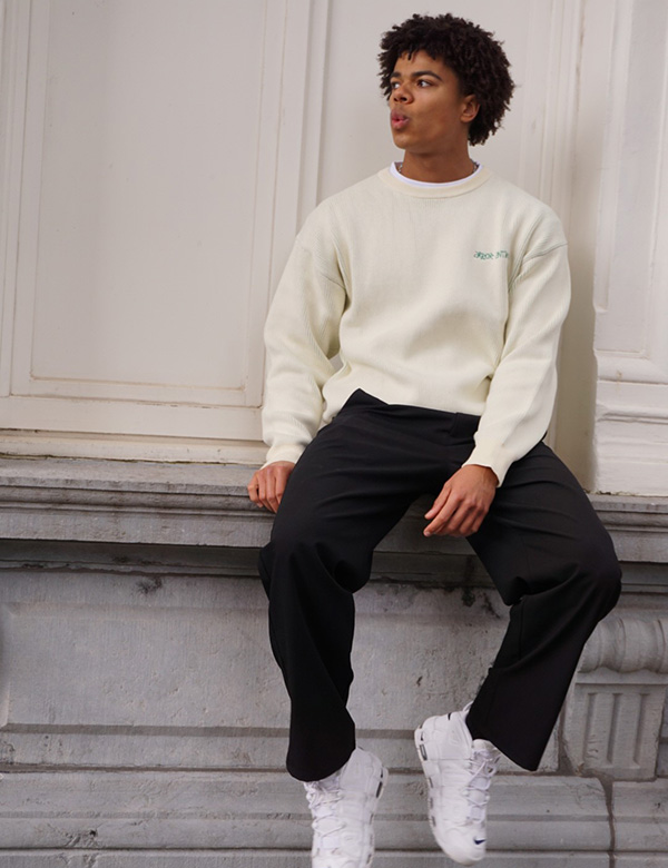 Mannelijk model met bruine ogen Jordan