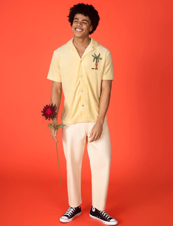 Mannelijk model met bruine ogen Jordan