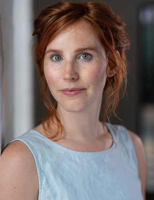 Vrouwelijk model met rood haar Sanne