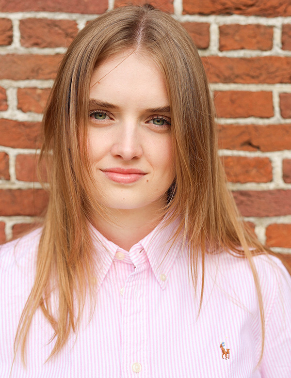 vrouwelijk model met bruine ogen Veerle