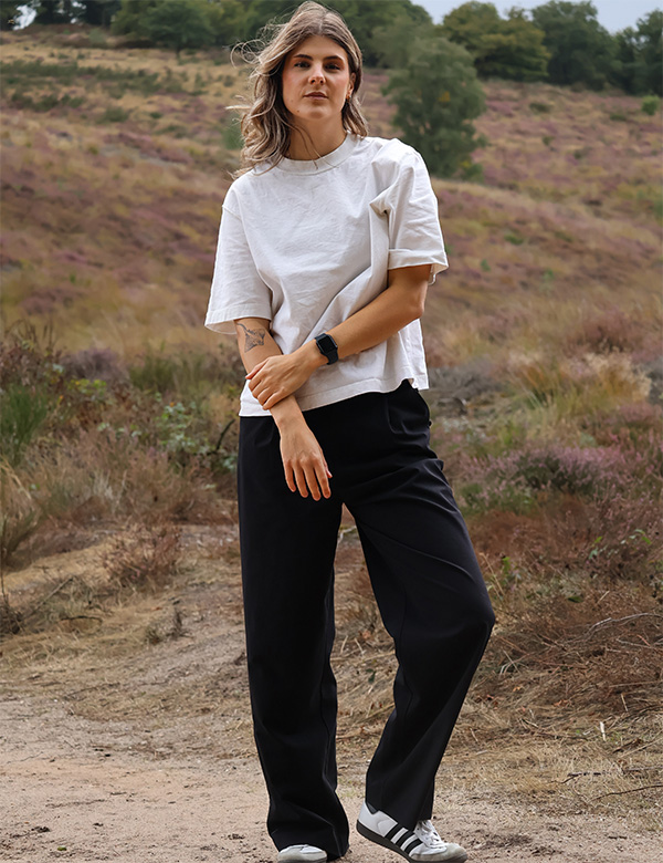 Vrouwelijk model met bruin haar Manon A.