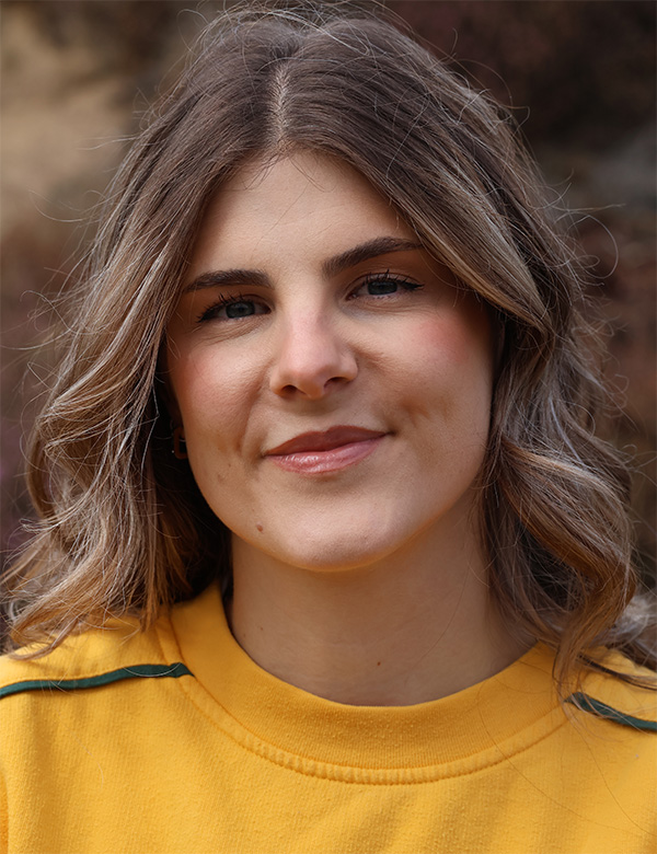 Vrouwelijk model met bruin haar Manon A.