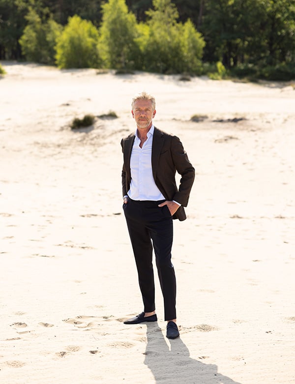 Mannelijk model met blauwe ogen Rene D.