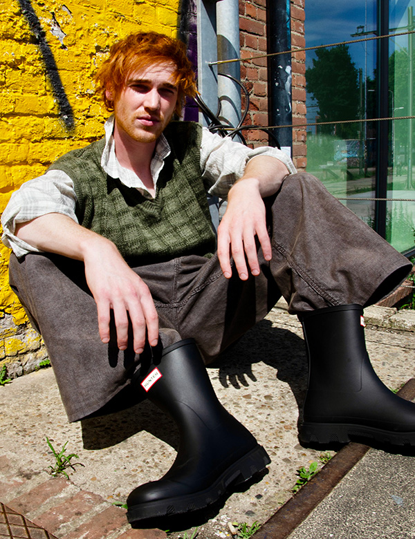 Mannelijk model met rood haar Sybren c.