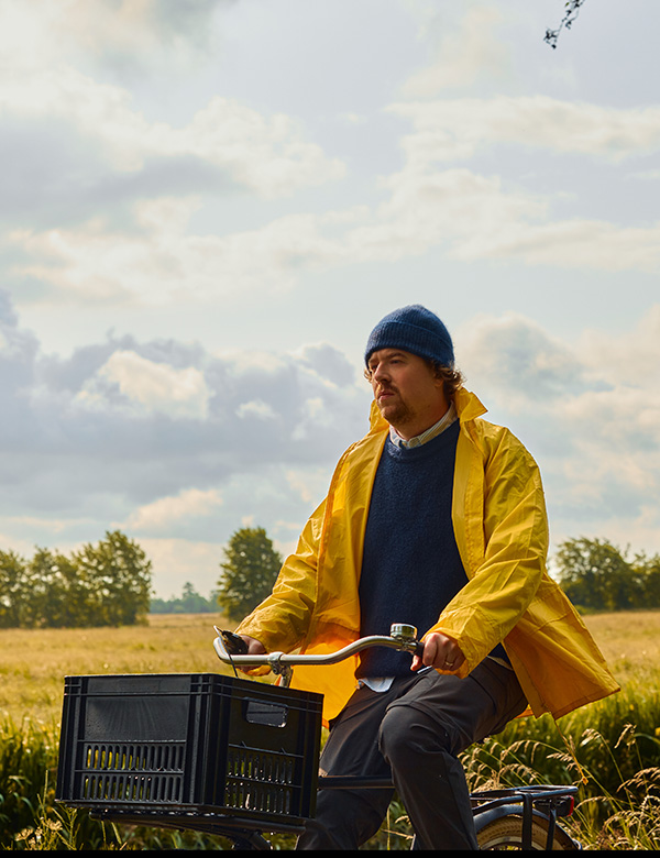 mannelijk model met rossig haar Ben L.