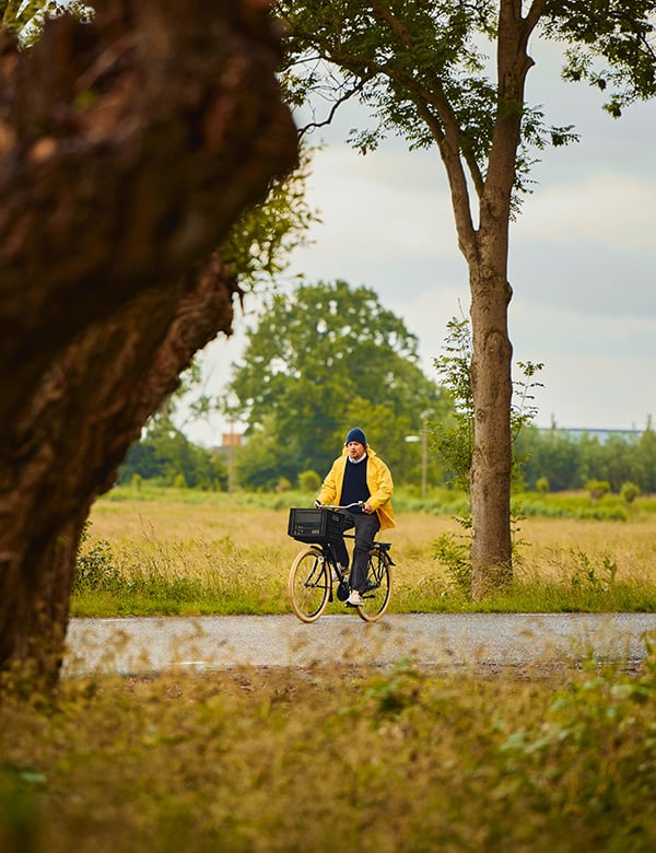 mannelijk model met rossig haar Ben L.